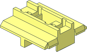 ~Electric Brick  2 x  2 x  0.667 Underside with Closed Bottom