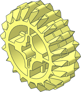 Technic Gear 20 Tooth Double Bevel Reinforced