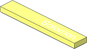 Tile  1 x  6 with "Solomon" Pattern