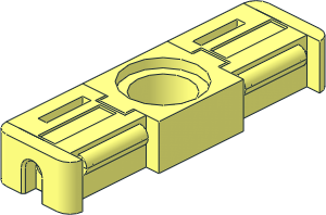 Technic Flex-System Pin Connector Double Closed