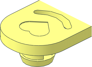 Bracelet 24.5L with 14 x  1 Studs End Segment with Fastener Pin