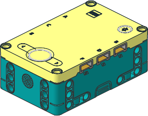 Electric Powered Up 6 Port Hub with Dark Turquoise Bottom