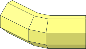 Technic Bumper  2 x  6 Rubber Angled