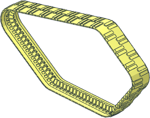 Technic Tread Cybermaster (Formed for 5 Sprocket Wheel 20 Tooth)