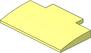 Slope Brick Curved  5 x  8 x  0.667 without Studs