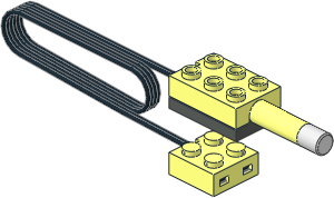 Electric Brick  2 x  3 Sensor Temperature with Long Cable and Contact Brick