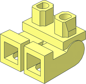 ~Minifig Hips and Legs (Sitting) (Obsolete)