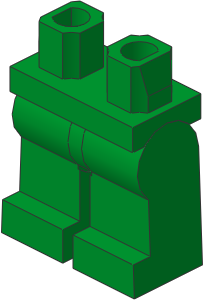 ~_Minifig Hips and Legs (Complete) Green (Obsolete)