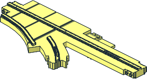 Monorail Track Point Right (Straight)