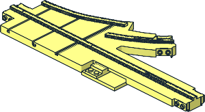 Monorail Track Point Left (Straight)