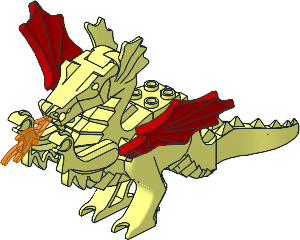 Animal Dragon with Red Wings (Complete)