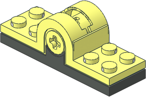 Electric Technic Pole Reverser with Dark Grey Bottom