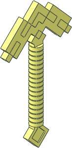 Minifig Pickaxe Blocky