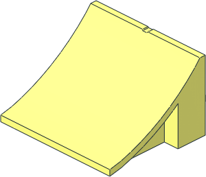 Slope Concave  8 x  8 x  4 with  1 x  6 Plate