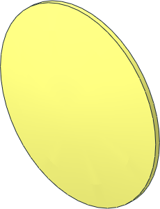 Minifig Shield Round Bowed