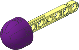 Technic Competition Arrow with Rubber Purple Tip