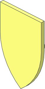 Minifig Shield Triangular Long