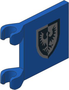 ~_Flag  2 x  2 with Black Falcon Pattern (Obsolete)