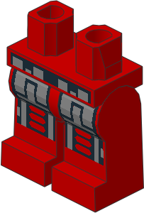 ~_Minifig Hips and Legs with Robot Pattern (Complete) [4] (Obsolete)