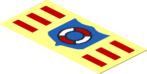 Sticker  0.9 x  1.9 with Coastguard Logo