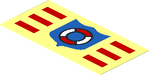 Sticker  1.5 x  3.1 with Coastguard Logo on Transparent Background