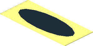 Sticker  0.8 x  1.85 with Black Oval