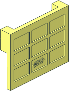 ~Garage Door with Rear Cross without Hinge Pins