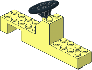 Tractor Chassis with Steering Wheel and Steering Linkage