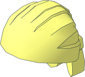 Minifig Cloth Wrap / Bandana with Rounded Top