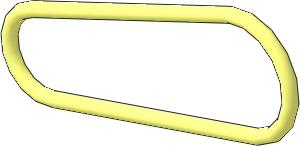 Rubber Belt Round 15 /  1.6 (Formed for Technic Bush - Wheel Rim  8 x 11.2 with Centre Groove)