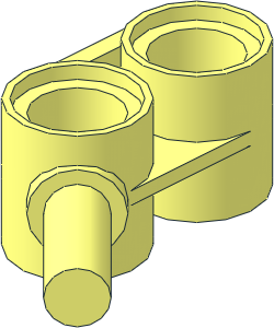 Technic Beam  2 with Angled Bar