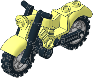 Bike  2 Wheel Motorcycle with Vintage Bike Fairing (Complete)