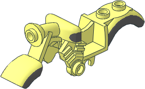 Bike  2 Wheel Motorcycle Body with Vintage Fairing with Dark Bluish Grey Pattern