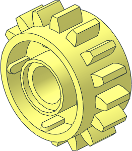 Technic Gear 16 Tooth with Clutch on Both Sides