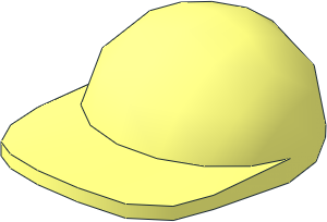 Minifig Cap with Short Arched Peak