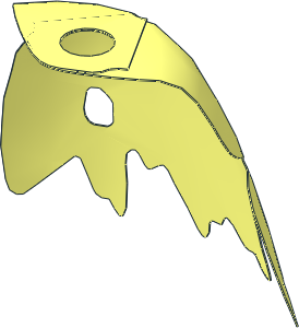 Minifig Cape Cloth with Holes and Tattered Edges (Formed)