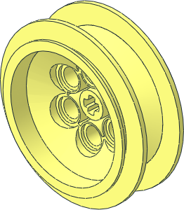 Wheel Rim 18 x 37 with 6 Pegholes and Short Axle Bush