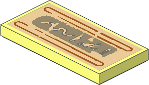 Tile  2 x  4 with Hieroglyphs (Snake on Top) Sticker