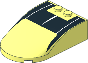 Windscreen  6 x  4 x  1.333 Curved with Bugatti Chiron Roof Pattern