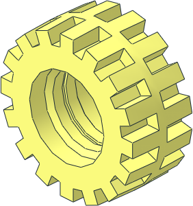 Tyre  6/ 50 x  8 Offset Tread with Centre Band