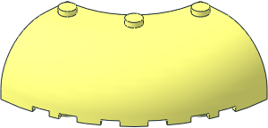 Brick  6 x  6 x  2 Corner Round with Curved Top