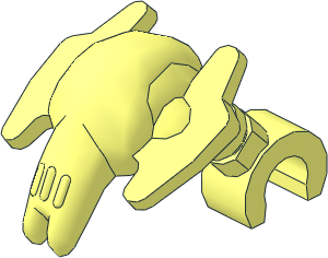 Minifig Mechanical Head Cyborg