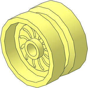 Wheel Rim 11 x 18 with Vented Disc Brake