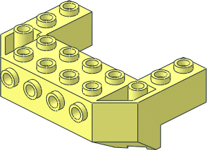 Wedge  4 x  6 x 1.667 Inverted with Studs on Front Side