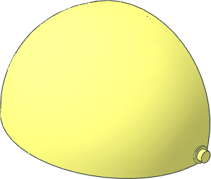 Windscreen  8 x  4.667 x  3.667 Quarter Sphere (Inner) with Pins