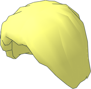 Minifig Hair Mid-Length Tousled with Centre Parting