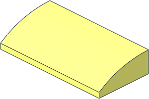 Slope Brick Curved  2 x  4 with Underside Studs