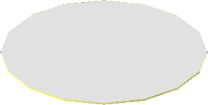 Sticker  0.7 x  0.7 Round Mirror