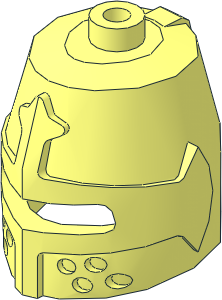 Minifig Helmet Castle Closed with Eye Slit