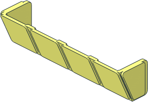Glass for Window  2 x  8 x  2 Inverted Sloped Reinforced